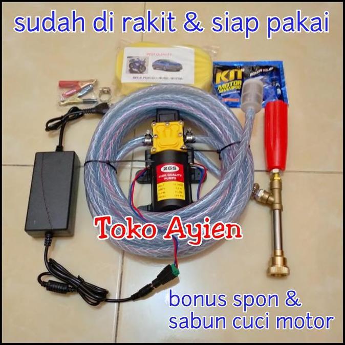Alat Steam Pompa DC Set Mesin Cuci AC Motor Mobil Steam Power Sprayer