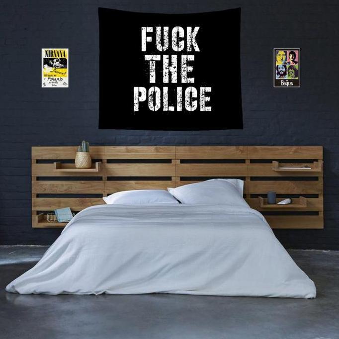 Bendera ultras acab / bendera Fck police / mini flag ultras acab