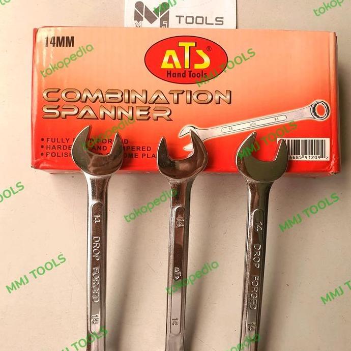Ready Kunci ring pas ATS 14mm - ATS Combination Spanner - ATS kunci ring pas