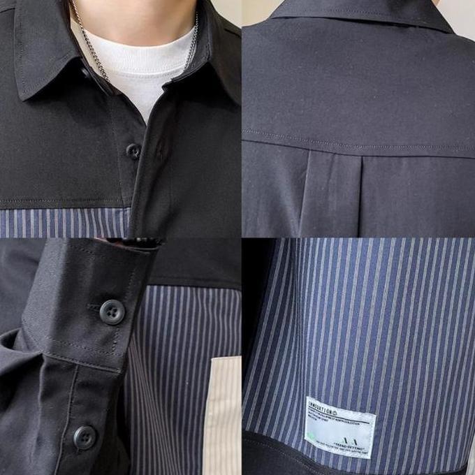 LIMITED EDITION  Terbaru Kemeja - Kemeja Retro Korea Pria Kemeja Lengan Panjang LIMITED EDITION 