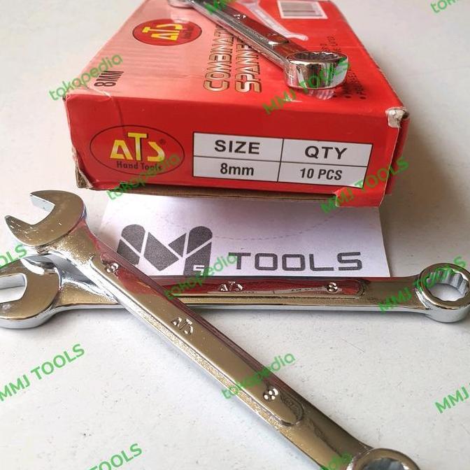 Ready Kunci ring pas ATS 8mm - ATS Combination Spanner- ATS kunci ring pas