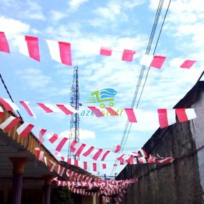 Bendera Plastik Indonesia - bendera plastik merah putih