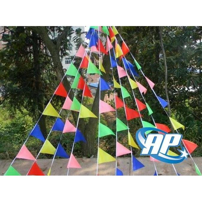 Bendera kain Segitiga/ Bendera Segitiga / Bendera Segitiga Warna-Warni
