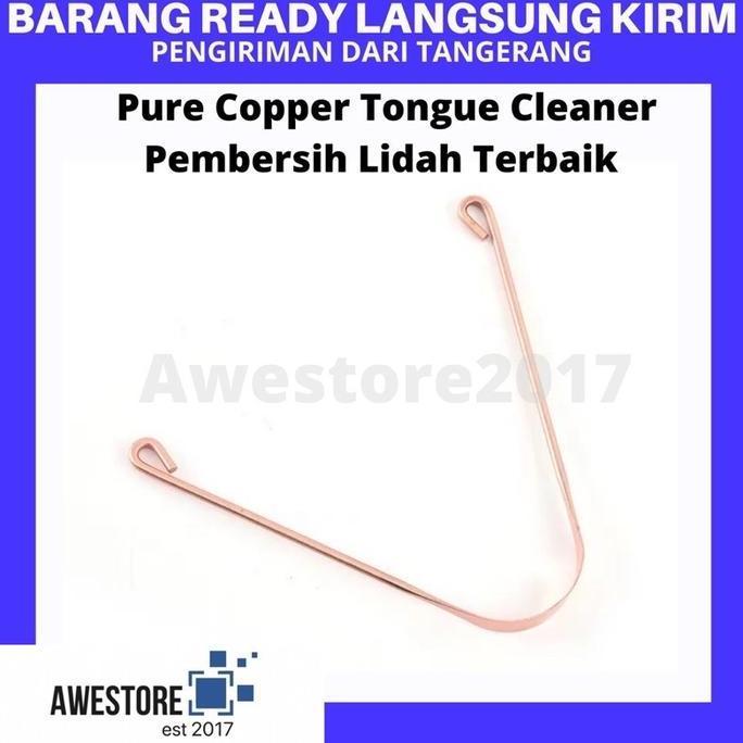 Alat Pembersih Lidah Full Pure Copper Tongue Cleaner Tembaga Scraper