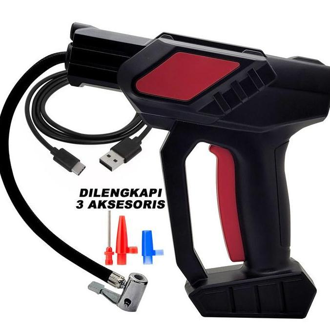 Mini Compressor - Pompa Ban Angin / Pompa Ban Mobil Sepeda Elektrik Pompa Angin Portable USB TYPE C