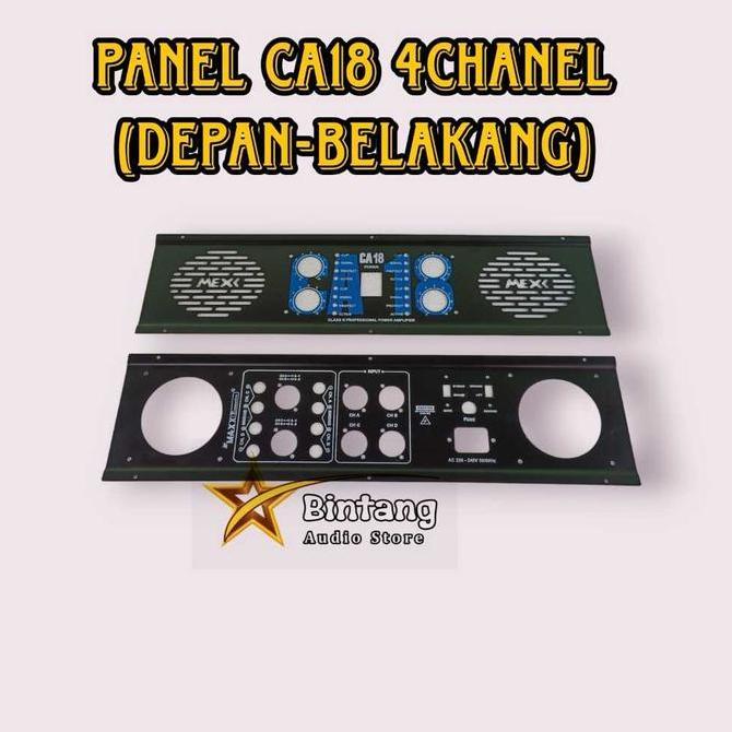 Kualitas Terjamin Panel Ca18  4 Canel / Plat Depan Belakang Power Amplifier Stereo Ca 18