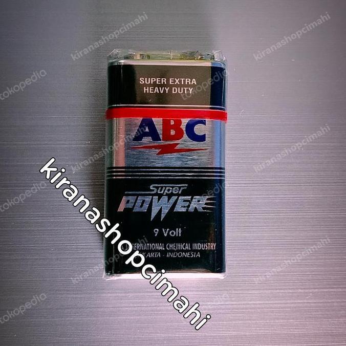 batu batre ABC 9 volt super power / battery / baterai