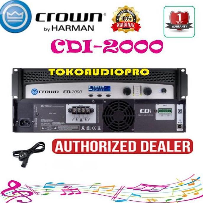 Promo Power Crown Cdi2000 Power Amplifier Original Crown Cdi-2000