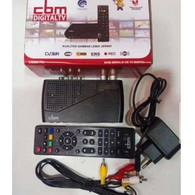 adaptor set top box cbm 81 spare part stb cbm remote stb cbm receiver tv digital DVBT2 adapter stb c
