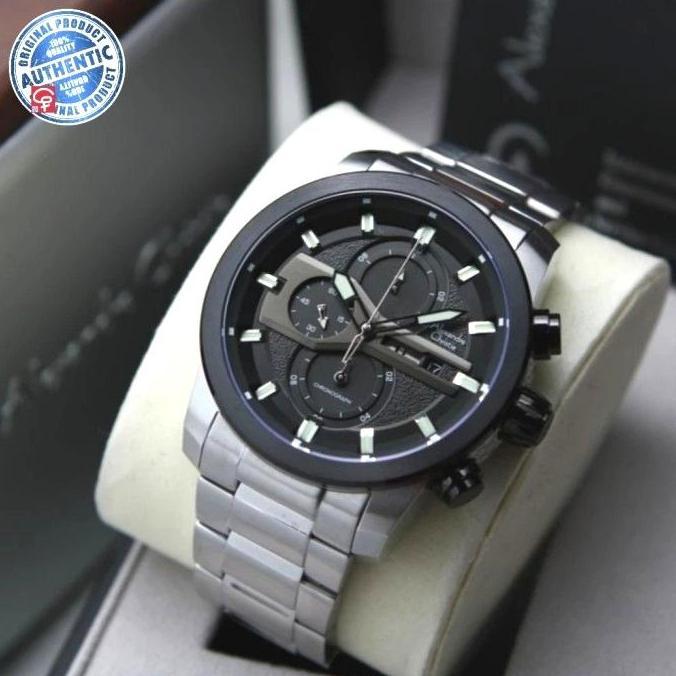 ALEXANDRE CHRISTIE AC6559 AC 6559 SILVER BLACK JAM PRIA ORIGINAL
