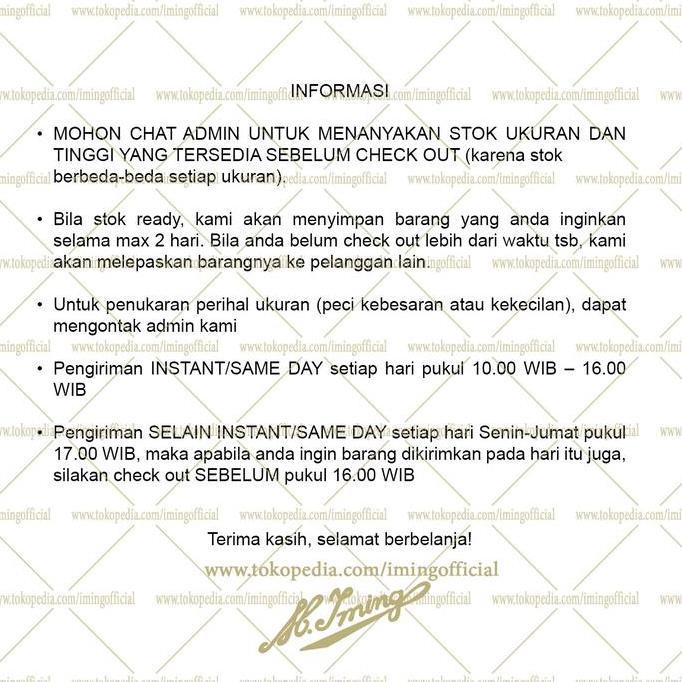 New Peci M. Iming Original - Peci Polos Seri K