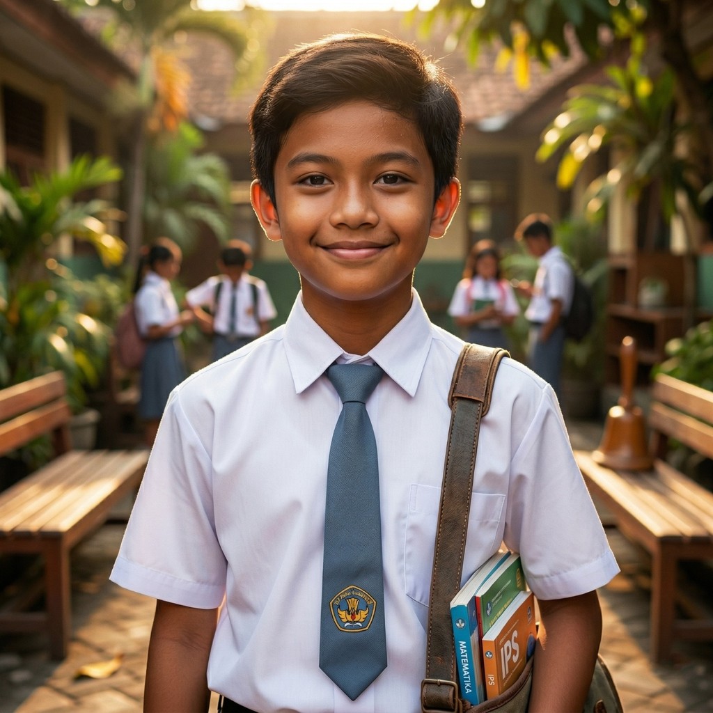 Dasi SMA Abu Abu - Seragam Sekolah Cowok Cewek - Hitam Satpam