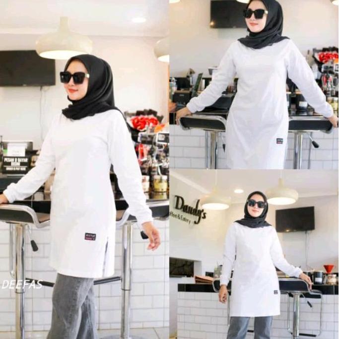 ATASAN WANITA DEWASA MODEL TUNIK POLOS TRENDING1 baju tunik floral tunik  denim