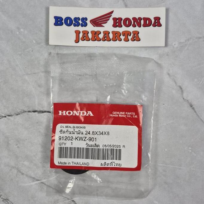 91202-KWZ-901 : SIL MAGNIT SEBELAH KIRI REVO AT / OIL SEAL 24.8X34X8 ORIGINAL HONDA MOTOR CO.,LTD MA
