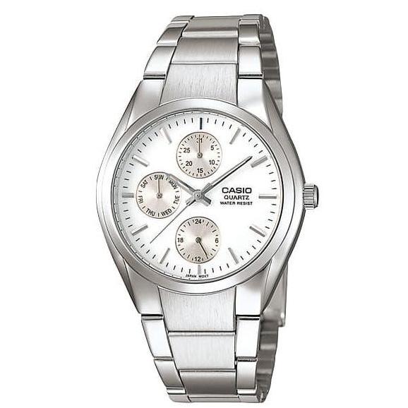 Casio Analog Jam Tangan Pria Rantai Silver MTP-1191A-7A Original