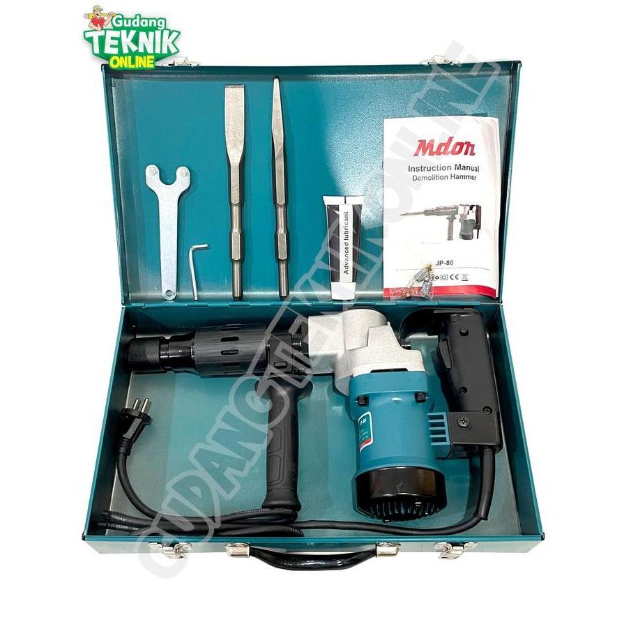 WALMERA Demolition Hammer MDON JP80 / Mesin Bor Bobok Beton Beton Tembok Jack Rotary Hammer SDS JP-8