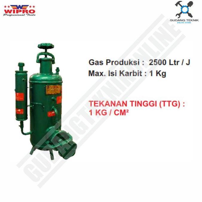 GERAMANK Tangki Las Karbit 1kg Tekanan Tinggi WIPRO / Tabung Las Karbit 2500 Lt