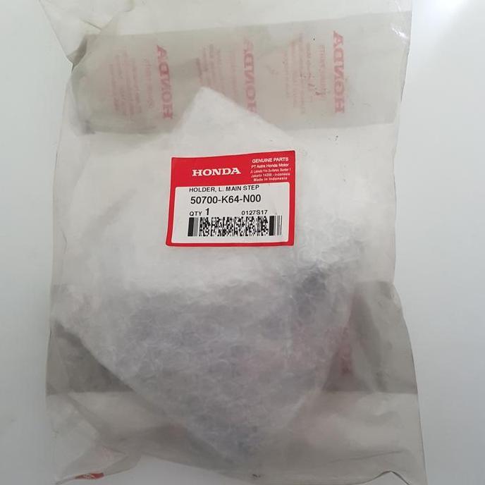 50700-K64-N00 HOLDER FOOTSTEP DEPAN KIRI CBR 250RR, DUDUKAN FOOTSTEP DEPAN KIRI CBR 250RR ORI AHM.