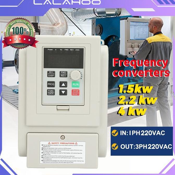 Frequency Inverter Converter VFD input 1phase 220V output 3phase 220V