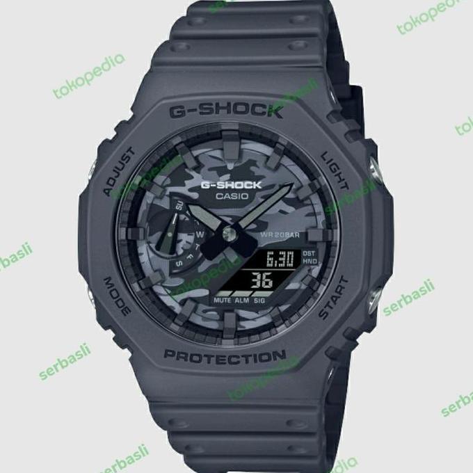 New JAM CASIO G-SHOCK GA-2100CA-8ADR / GSHOCK GA2100CA ORIGINAL BERGARANSI