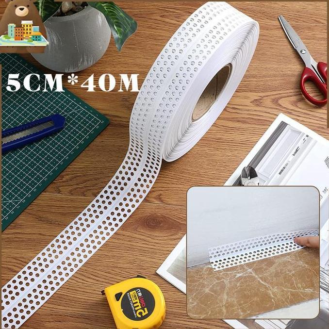 LEONAB Corner Bead Pvc 40mx5cm Corner Bead Sudut Dalam Luar Sudutan Tembok Corner Bead Sudutan Dalam