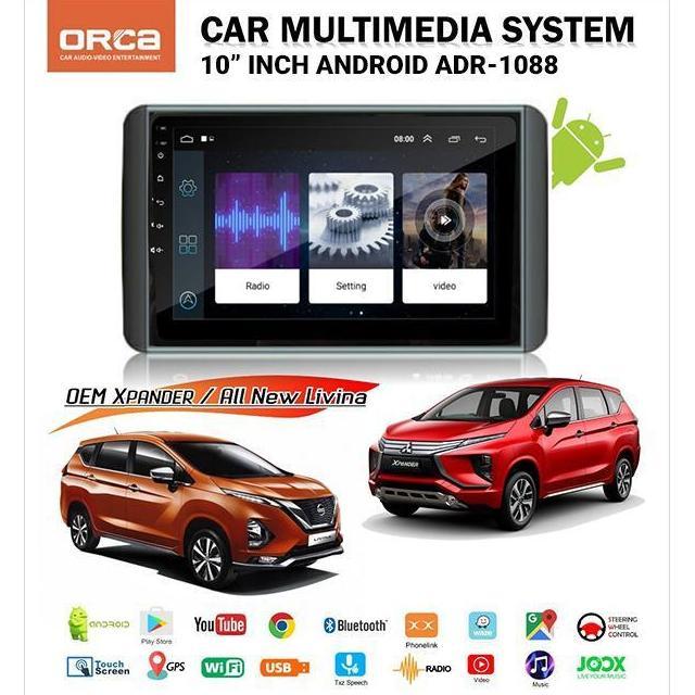 Frame 10" Xpander Double Din Android Head Unit Tape Mobil 10 inch