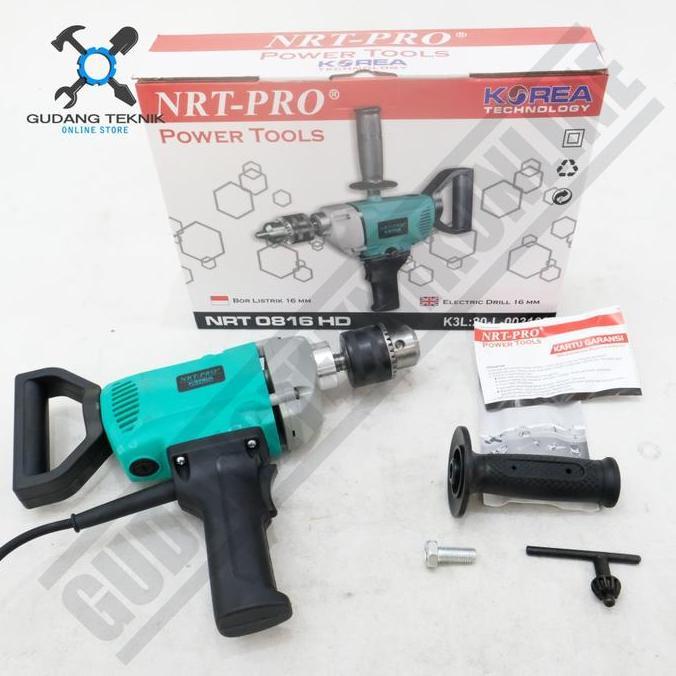 GERAMANK (NRT PRO 0816HD) Mesin Bor  16mm NRT PRO 0816HD - Impact Drill NRT PRO 16 mm - Mesin Bor Li