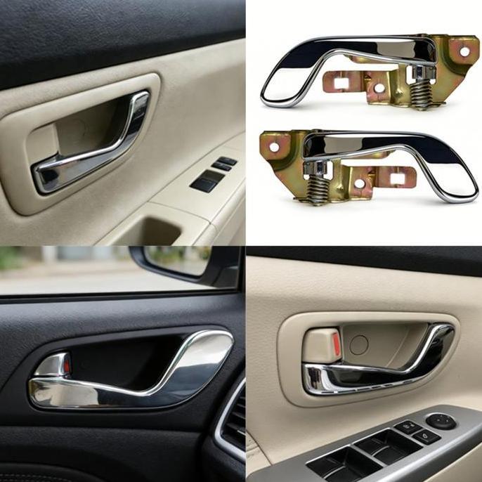 SESARKAL Handle Pintu Dalam Mitsubishi Kuda Grandia Chrome / Handle Bukaan Pintu Dalam Mobil
