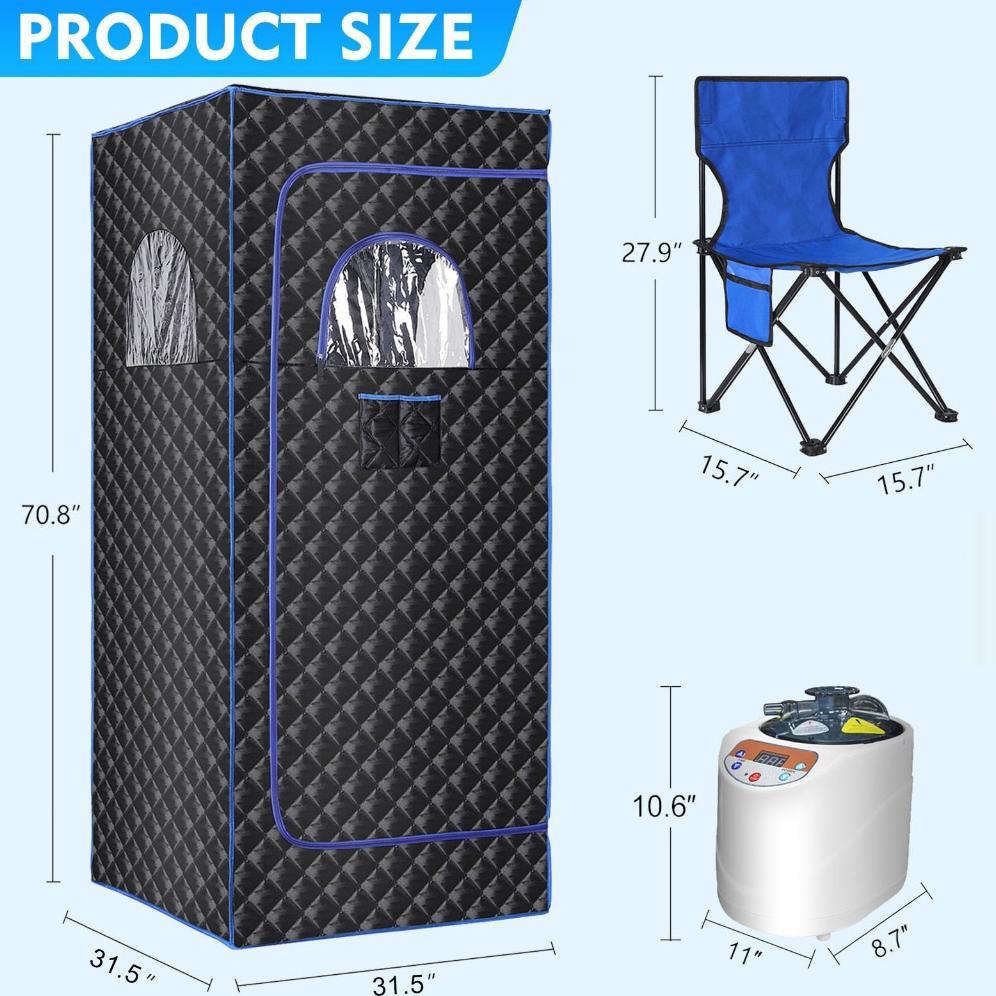 PROMO TERBARU Kotak Sauna Full Body Portable / Alat Sauna Di Rumah / Alat Pelangsing Tubuh