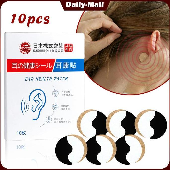 ZASSAT 10pcs Obat Tinnitus Patch Herbal Pengobatan Tinnitus Patch Meredakan Tinitus
