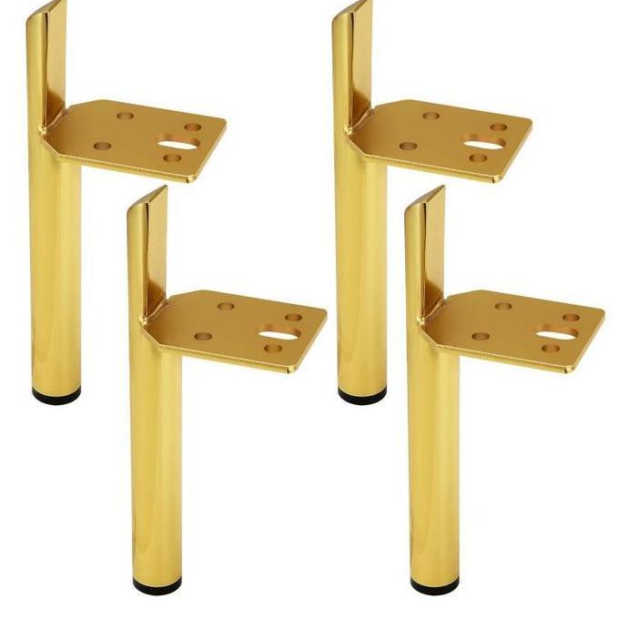 ARTHIONE 15cm Kaki Sofa Emas Kaki Kursi Besi Kaki Meja Besi Samping Gold Kaki Furniture Emas