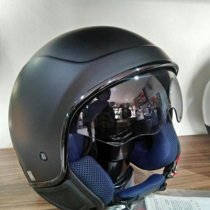helm piaggio vespa original - black doff