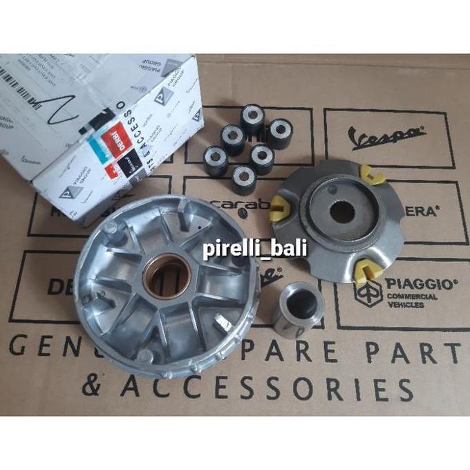 Rumah Roller Set Lx 125 Karbu 2V Roler Vbelt Cvt Variator Ori Vespa Piaggio