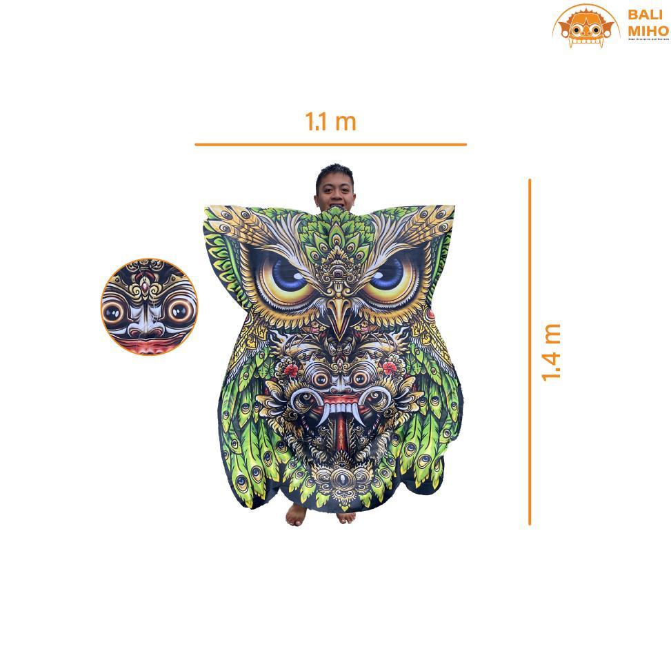 VIRELASTORE LAYANGAN  CELEPUK PRINT JUMBO - LAYANGAN CELEPUK 1,4 METER - LAYANGAN BURUNG HANTU - LAY