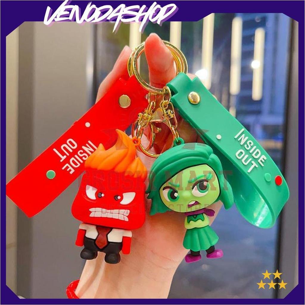 Gantungan Kunci Inside Out Silikon Besar / Ganci Inside Out / Ganci Boenka Inside Out / Gantungan Ku