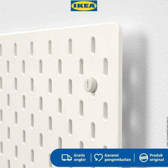 IKEA SKADIS Papan Berlubang Pegboard Putih 36x56 cm