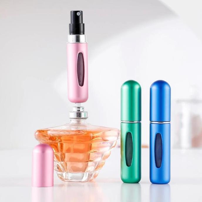 IYLBISC Botol parfum mini 5ml botol isi ulang parfum mini botol parfum Plastic Glass