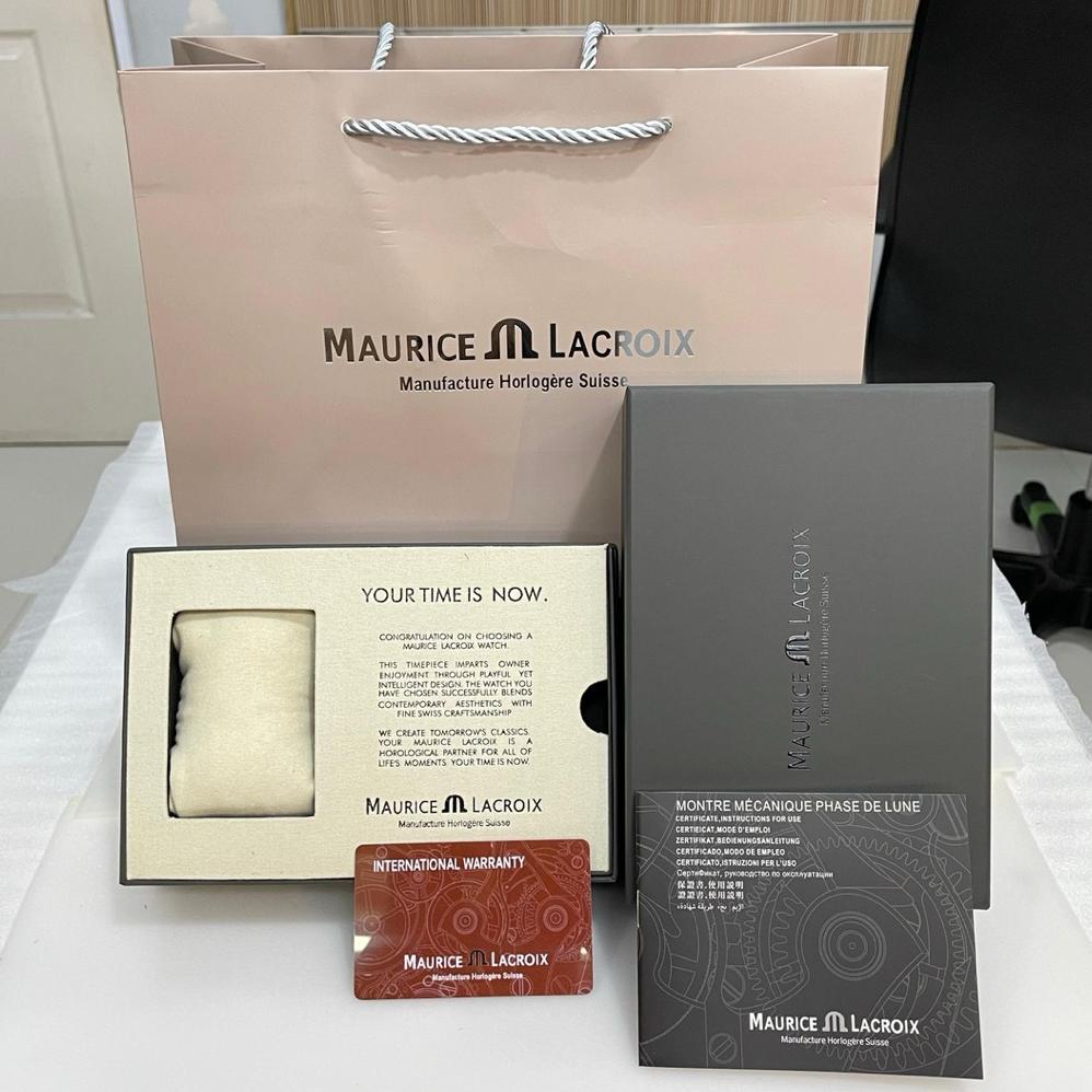 Kotak Jam Tangan Maurice Lacroix Box Mewah Jam Maurice Full Set Include Book, Card & Paperbag Diskon