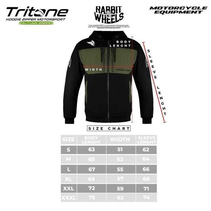 JAKET RABBIT AND WHEELS TRITONE | ZIPPER HOODIE TRITONE RABBIT AND WHEELS | 100% ORIGINAL PRODUCT