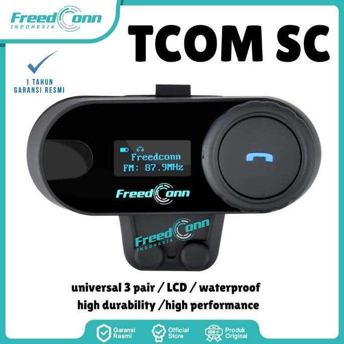 INTERCOM FREEDCONN TCOM SC BLUETOOTH HELM HEADSET INTERCOM T-COM SC INTERCOM HELM