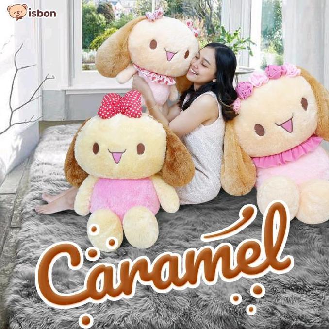 Boneka kelinci jumbo | Caramel | Size 70cm | Boneka Bergaransi | ISBON ISTANA BONEKA