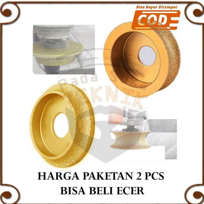 AHROKA Mata Gerinda Pinggul Profil Batu Granit/Mengikis/Asah/Kaca/Beton 10mm