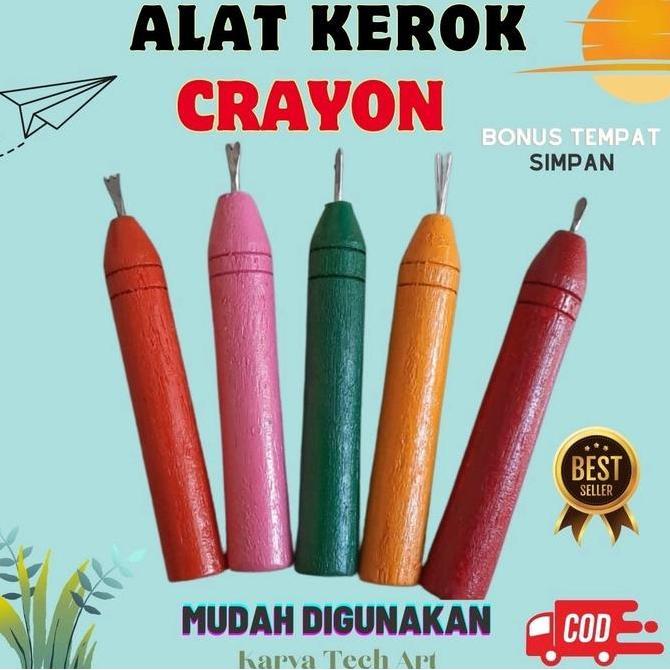 Alat gores/kerik crayon Stationery (KY)