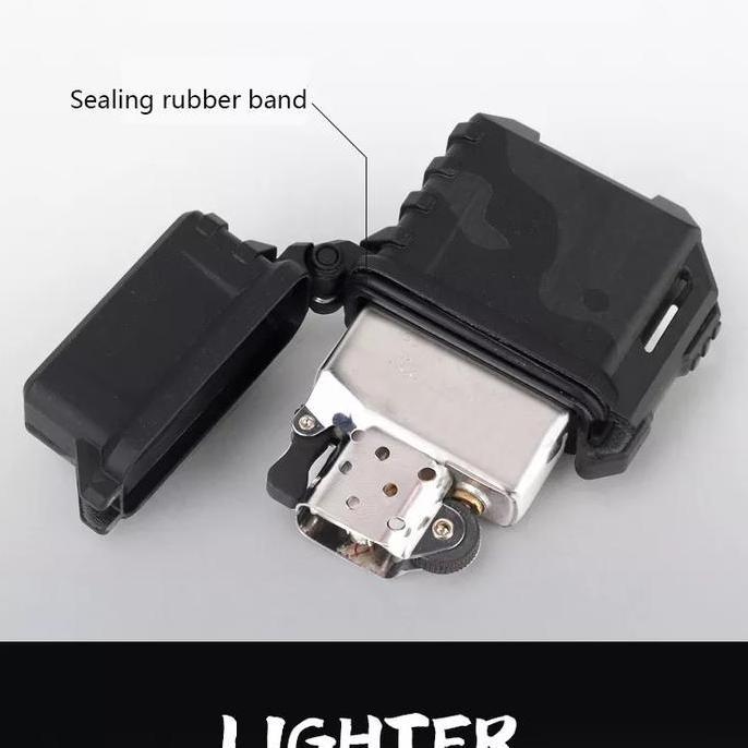 Pahseller_ - Tactical Zippo Combat Lighter Case Korek Api Zippo Original Anti Air