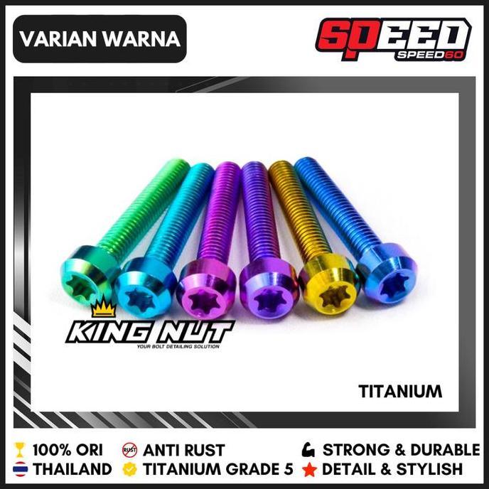 Baut Cover Radiator VARIO 160 PCX 160 Honda Titanium Grade 5 Thailand King Nut