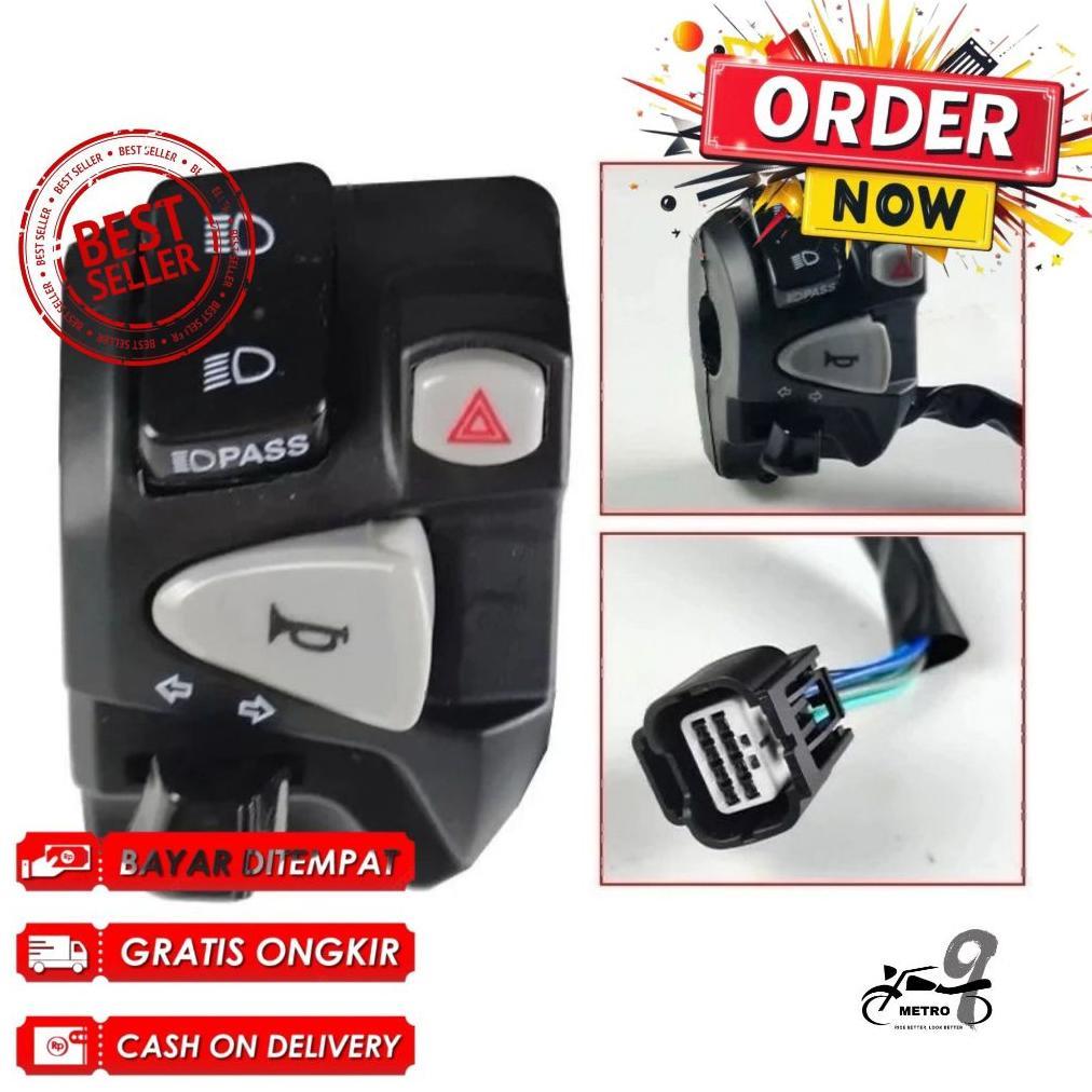 Diskon Saklar Kiri Domino Vario 150 Plus Hazard Saklar Kiri Vario 125 New Vario 150 New Plus Soket P