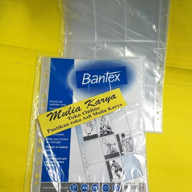 Collector Card Pocket Bantex 2159 A4 / pak Kantong Album Foto Card A4