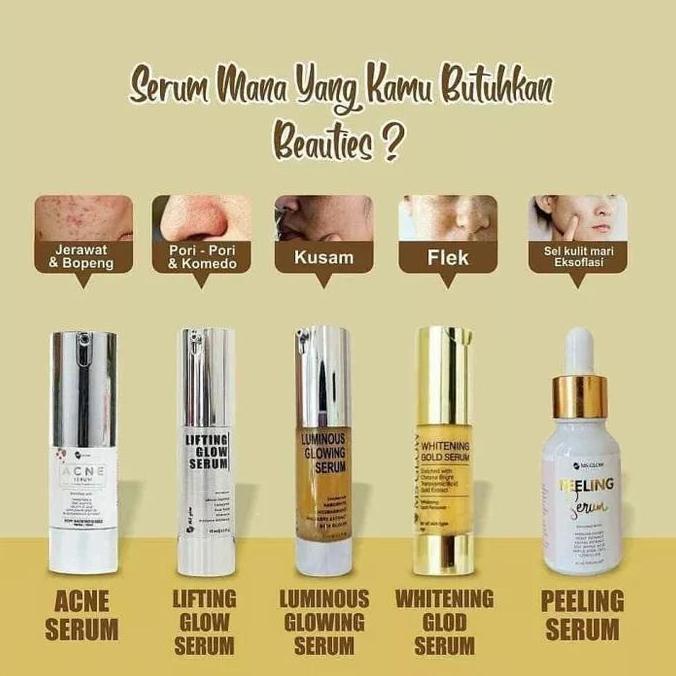 ARUMKIKI_VARIAN - MS GLOW SERUM LUMINOUS | WHITENING GOLD SERUM | SERUM LIFTING | SERUM ACNE | SERUM