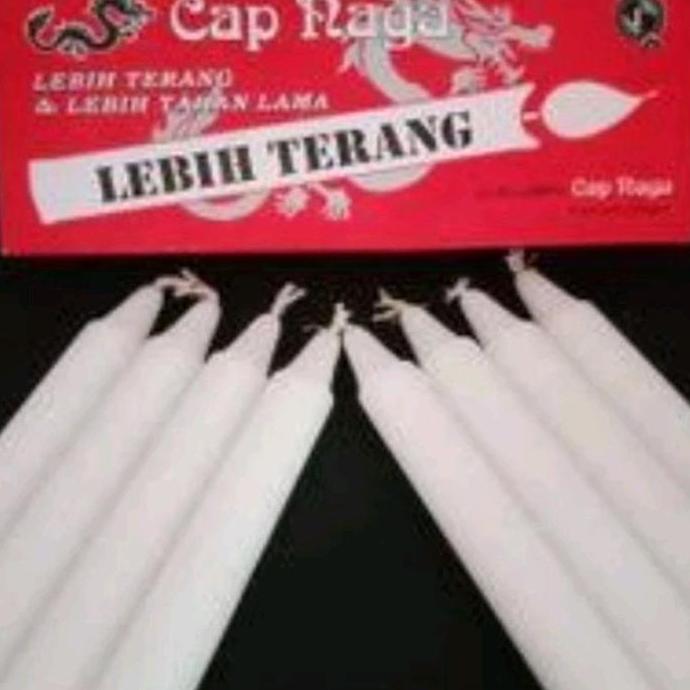 Lilin Natal Putih Mati Lampu Cap Naga