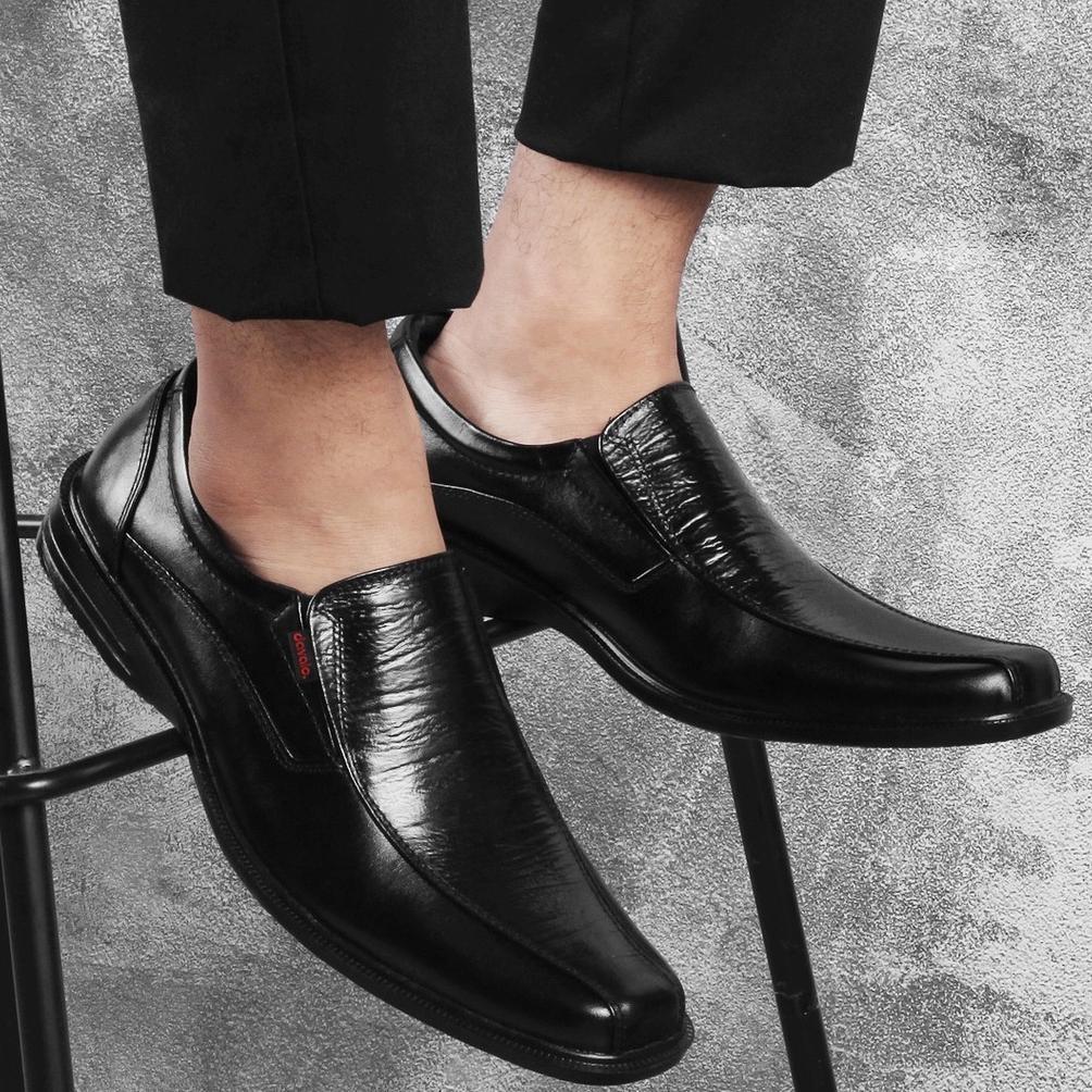 NEW davalo Sepatu Pantofel Pria Formal Kerja Kantor Kulit Sapi Asli Cibaduyut Bandung